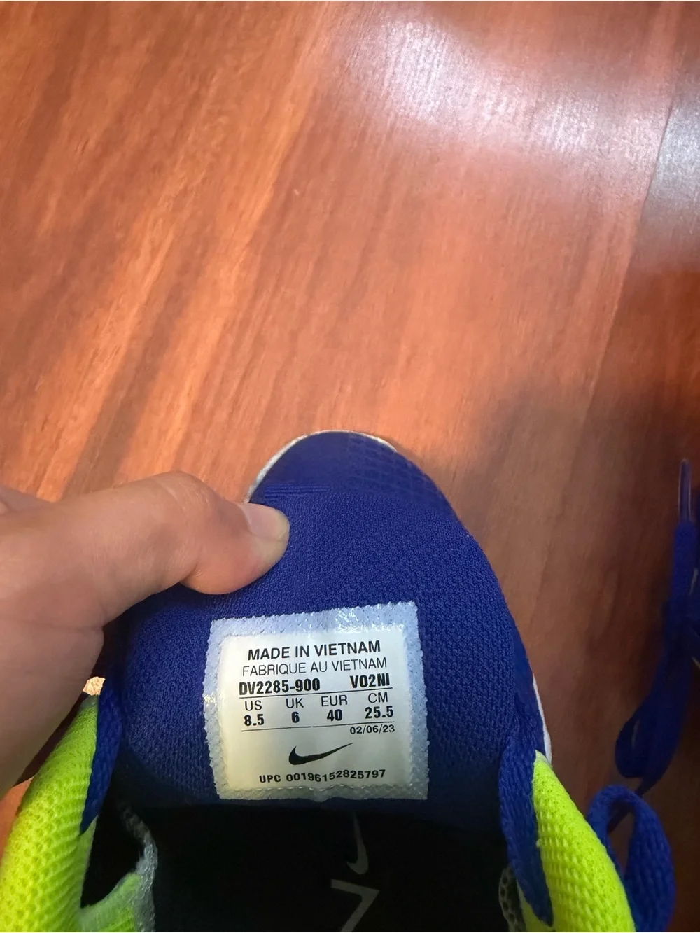 Nike Shoes in Royal Blue and Neon Yellow